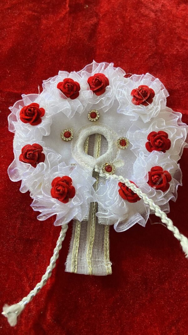 White Dress With Red Flower