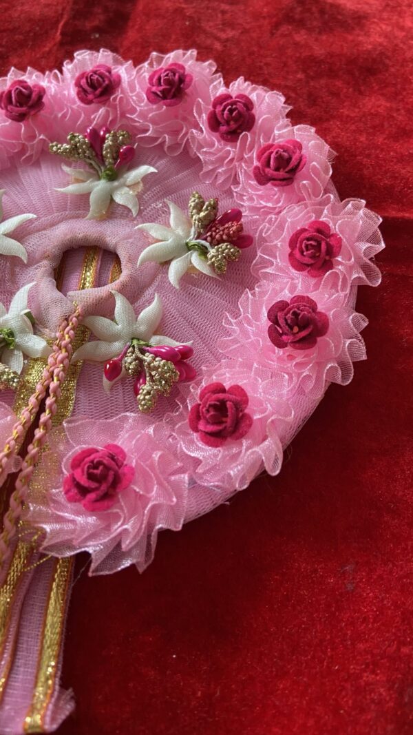 Pink Dress with red flower - Image 4